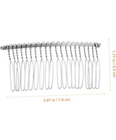 NUSITOU 20 Wedding Veil Comb Wedding Hair Accessories for Brides White Hair Accessories Womens Hair Clips Silver Comb for Veil French Twist Side Comb Veil Hair Comb Metal Women's Guangdong - Buy Online on GoSupps.com