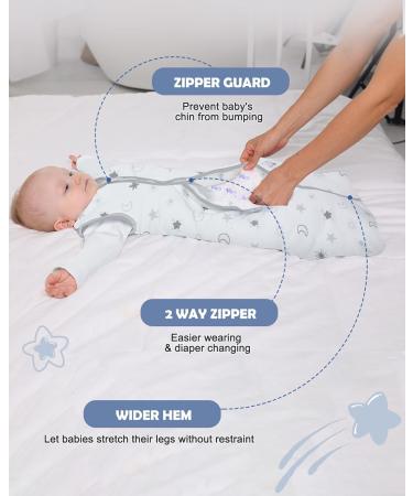 18-36 Months Lictin Baby Sleeping Bag - 100% Cotton, TOG 2.5, Sleeveless Sleep Sack with Long-Sleeve Onesie - All-Season Unisex Swaddle Wearable Blanket - Buy Online on GoSupps.com