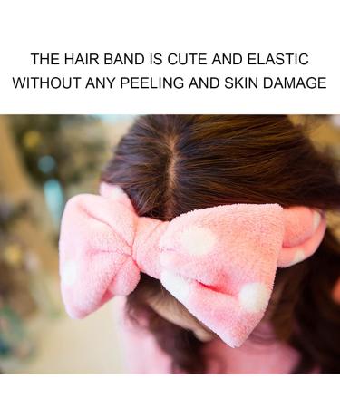 Androxeda Spa Headband Set - 3 Bowknot Hair Bands for Makeup & Facial Care | Elastic Hair Bands for Beauty Yoga & Spa - Women's Accessories - Buy Online on GoSupps.com