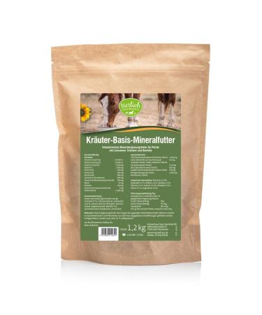 Sanct Bernhard Tierlieb herbal-based mineral feed |For horses |With flax seeds herbs & brewer's yeast |Mineral supplement |1.2kg