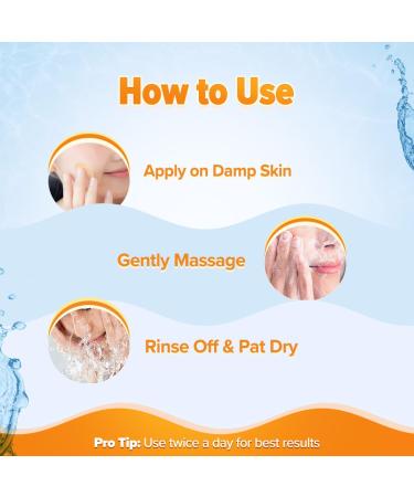 Glow+ Smoothie Face Wash | Vitamin C & Papaya | Cleanse Dirt & Impurities | Healthy Glowing Skin | 3.38 Fl Oz/100ml - International Shipping Available - Buy Online on GoSupps.com