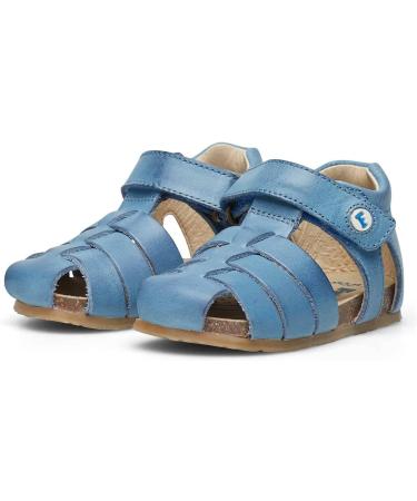 Falcotto Alby Closed Toe Leather Sandals - Blue Azzurro, Size 5 UK (0c03) - Buy Online on GoSupps.com