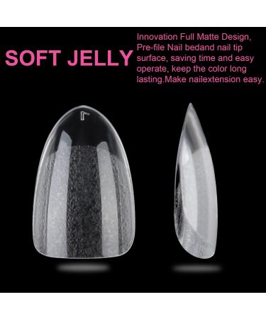 UNA GELLA 504pcs Short Almond Press on Nails - Full Cover Acrylic Oval Gel Nail Tips for DIY Nail Salon - 12 Sizes False Nails - Buy Online on GoSupps.com