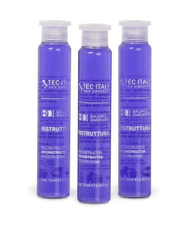 Buy Tec Italy Reconstruction Hair Treatment - Al Semi Di Lino 0.33oz 12 Count Ampoules | International Shipping Available - Buy Online on GoSupps.com
