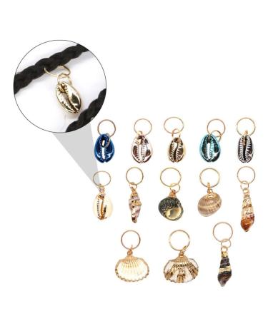 Artibetter 13pcs Hair Braid Rings and Beads Set - Hair Cuffs, Clips, Shell Beads for Men and Women - Buy Online on GoSupps.com