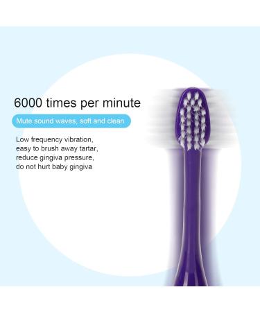 Buy Mermaid Lila Electric Children's Toothbrush - Waterproof Cartoon Design 6000 Strokes International Shipping - Buy Online on GoSupps.com