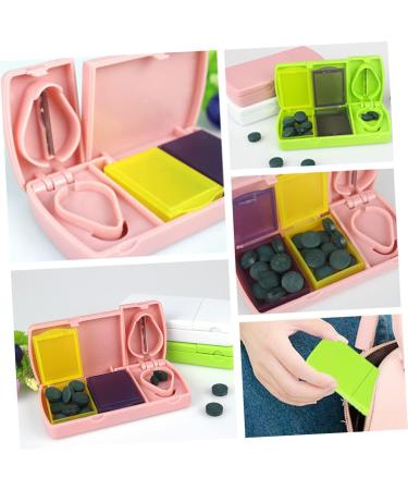 Healeved 3pcs Tablet Divider Pill Splitter & Cutter - Portable Storage Box for Easy Medication Management - Buy Online on GoSupps.com