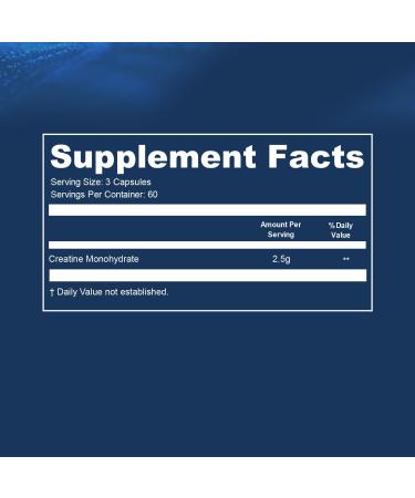 Opti + Creatine Monohydrate Capsules | Support Muscle Recovery Energy and Healthy Stamina* | Daily Creatine Supplement | 180 Capsules/60 Servings - Buy Online on GoSupps.com