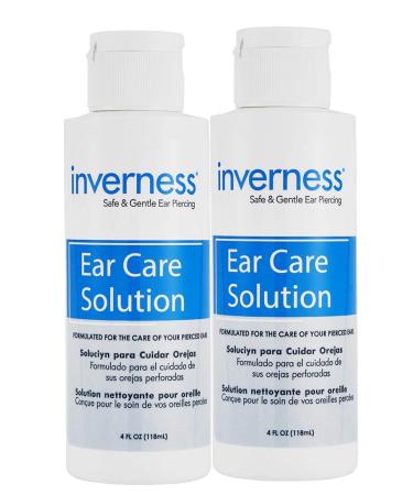 INVERNESS After Piercing Ear Care Solution 4 oz 2 pc Set