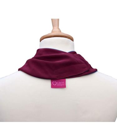 Buy Care Designs Large Waterproof Narrator Scarf for Adults - Stylish & Dignified Protection for Seniors Disabled Men & Women in Burgundy - Buy Online on GoSupps.com