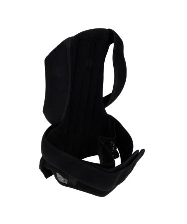 NOLITOY Belt Unisex Upper Brace Adjustable Support for Posture Shoulder Posture Brace Seat Belt Holder Posture Strap Cotton Anti Hunchback Man Posture Belt L Black