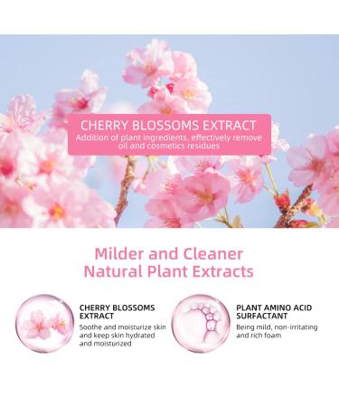 120ml Eyelash Shampoo & Foam Cleanser for Extensions - Cherry Blossoms | Salon & Home Use - Buy Online on GoSupps.com