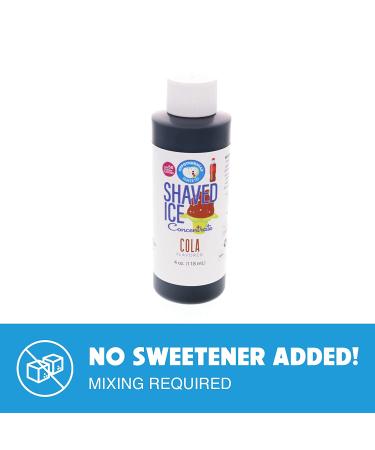 Cola Shaved Ice & Snow Cone Flavor Concentrate - 4 fl oz (Makes 1 Gallon Syrup) - Buy Online on GoSupps.com