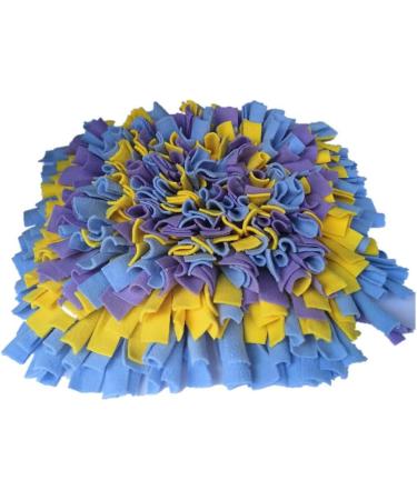 Ieuumler Sniffing Carpet for Dogs & Cats - 45x45cm Training Mat in Blue Yellow & Purple | International Shipping - Buy Online on GoSupps.com