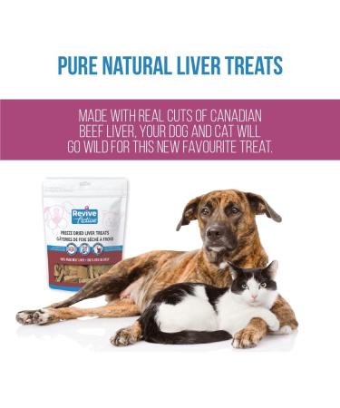 Revive Active Freeze Dried Beef Liver Treats for Dogs and Cats 420gr- Nutritious Pure and All Nutritive Low Calorie Per Treat Great for Training Easy to Break in Pieces 420 g (Pack of 1) - Buy Online on GoSupps.com