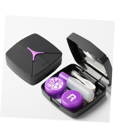 Solustre Crutching Covers & Contact Lens Holder Case - Travel Container for Lenses & Mirror | Durable & Compact Lens Solution - Buy Online on GoSupps.com