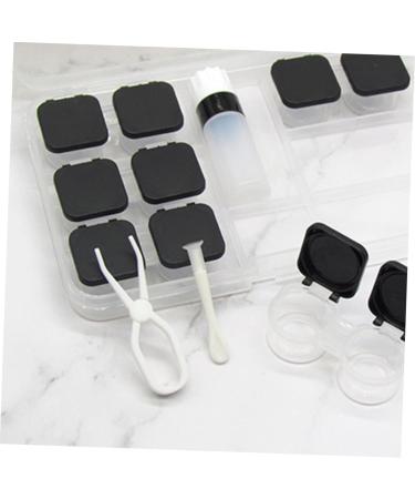 Homsfou Contact Lens Container - Eye Case with Mirror & Tweezers - Colorful Lens Accessories - Mussel Shell Design - 15.8x9.5cm - Perfect for International Shipping - Buy Online on GoSupps.com
