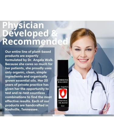 Dr. A's Hormone Balance Essential Oil Blend | 100% Therapeutic Grade Roll-On for Hot Flashes Night Sweats & Menopause Relief | 10 ml - Buy Online on GoSupps.com