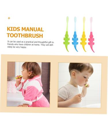Healvian 32 Stk Small Krokodil Toothbrush Set - Cartoon Toddler & Baby Tooth Cleaning Tools for Healthy Teeth - Buy Online on GoSupps.com
