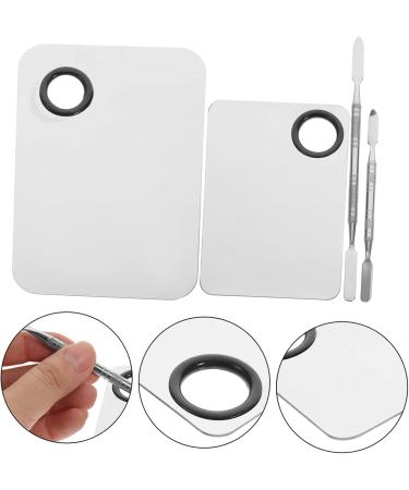 Healeved Cosmetic Mixing Plate Set - Makeup Palette & Foundation Blending Tray for Manicures - Metal Mixing Tool (14.9x10x0.3cm) - International Shipping Available - Buy Online on GoSupps.com
