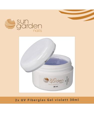 Buy Sun Garden Nails 2x UV Fiberglass Gel Violet 30ml - Premium Set for Professional Nail Care - Fast International Shipping - Buy Online on GoSupps.com