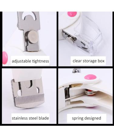 Adjustable U-Shaped Acrylic Nail Clipper with Nail File - Stainless Steel Trimmer for Nail Art - Buy Online on GoSupps.com