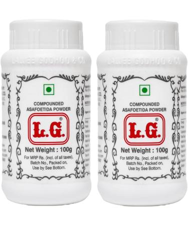 L.G. Compounded Asafoetida (Hing) Powder - 100g (Pack of 2) | Authentic Spice for Indian Cooking Enhances Flavor & Aids Digestion | No Artificial Flavors 100% Natural - Buy Online on GoSupps.com