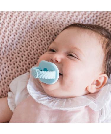 NatureBond Baby Silicone Pacifiers (2 Packs) + Pacifier Case | Soothie Pacifier 6-18 Months | Blue & Cream | BPA-Free Food Grade Silicone Binkies Baby Boy Pacifier Chupones para Bebes Ivory Cream and Bubble Blue 2 Coun... - Buy Online on GoSupps.com