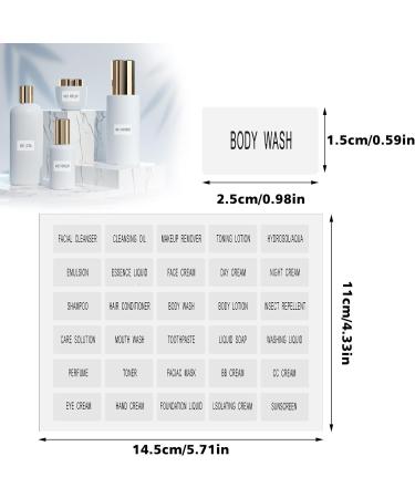 600 Pcs Labels for Toiletry Bottles Mabor Waterproof Labels for Bottles(20 Sheets) Sticky Labels Sufficient Quantity-Share The Wonderful Labels with Friends Traveling - Buy Online on GoSupps.com