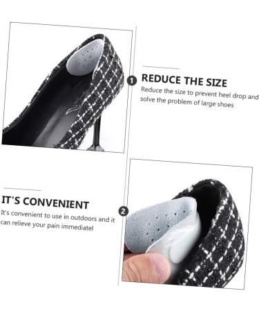 9 Pairs Anti-Wear Foot Stickers - Wear-Resistant Anti-Slip Heel Pads for High Heels | Cow Leather Cushion & Rear Heel Sticker - Grey - Buy Online on GoSupps.com