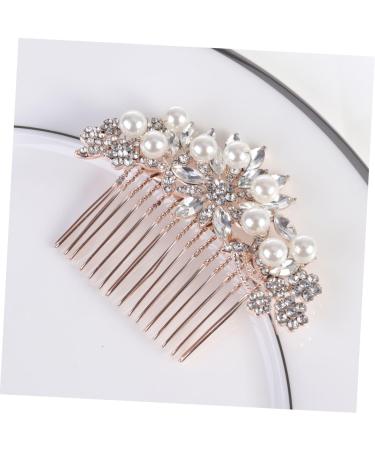 minkissy Bridal Hair Accessories Pretty Occasion Hair Accessories Hair Clips Women Wedding Rhinestone Hair Clip Rose Gold Hoop Hair Accessories Pearls European and American Bride Hair Dryer - Buy Online on GoSupps.com
