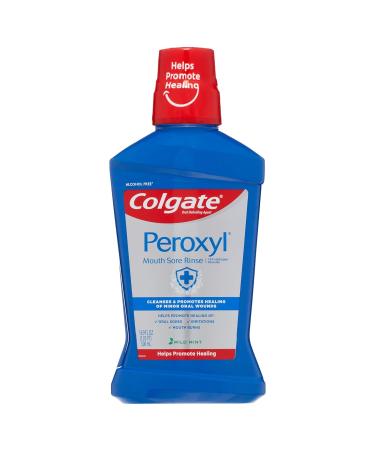Colgate Peroxyl Mouth Sore Rinse Mild Mint 16.9 oz - Pack of 2 | Relieve Mouth Sores and Promote Oral Health - Buy Online on GoSupps.com