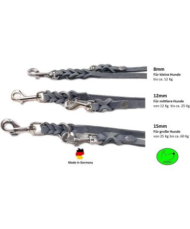 Buy Adjustable Dog Liner for Small & Large Dogs 2.80m x 15mm Gray Durable Double Linen Leash for All Breeds - Buy Online on GoSupps.com