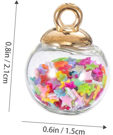 AMOSFUN 90 STK Mini-Sequins Ball Jewelry - Crystal Glass Bottle Pendant Glossy Rhinestone & Pearl Mini-Globe International Shipping Available - Buy Online on GoSupps.com