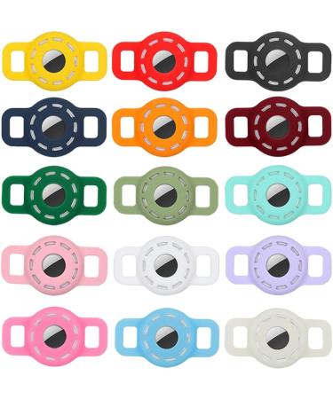 AirTag Silicone Case for Dog Collars - Adjustable GPS Finder for Cats & Dogs | 2 Pack (White) - Buy Online on GoSupps.com