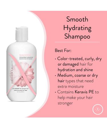 Smooth Hydrating Shampoo - Sulfate-Free Vegan Moisturizer for Dry Damaged Hair w/Keravis PE - 8.4 oz - Buy Online on GoSupps.com