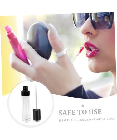 Lot de 4 Tubes de Gloss L vres Vides 8 Ml Noirs R utilisables Rechargeables Transparents pour Maquillage de Voyage et Trousse de Beaut Compacte - Buy Online on GoSupps.com