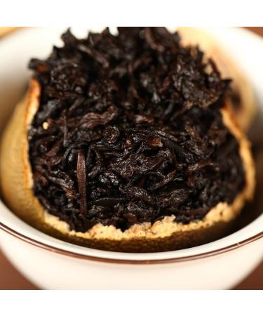 HQZM Xinhui Chenpi Puer Ripe Tea 315 Tangerine Puerh 500g Fruit Scented With A Natural Fragrance Of 1764oz - Buy Online on GoSupps.com