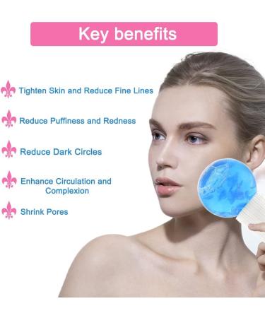 Ice Globes for Face Facial Ice Globes Ice Globes Face Cooling Globes for Tightens Skin Dark Circles Reduce Puffiness and Daily Skincare(Blue) - Buy Online on GoSupps.com