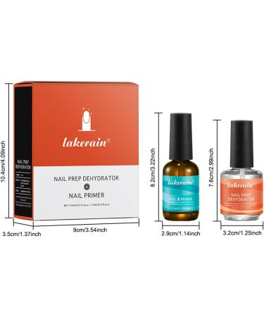 2Pcs Professional Nail Primer And Nail Prep Dehydrator Set Rapid Dry Works For Home Salon Use Artificial Nail Compatible - Buy Online on GoSupps.com