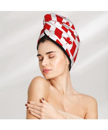 Hair Towel Wrap - Quick-Drying Hair Turban with Button | Premium Hair Drying Towel for Canada - Buy Online on GoSupps.com