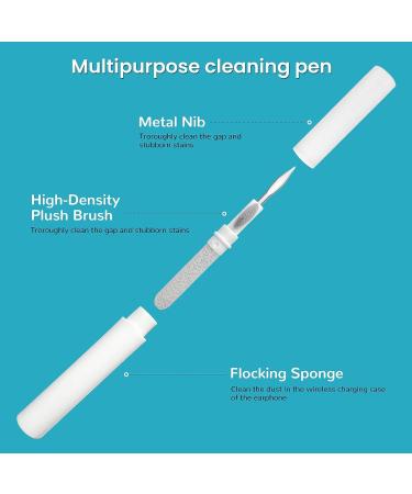 MUIIGOOD Airpods Cleaner Kit - Earbud Cleaning Putty, Pen, Brush, Microfiber Cloth - 221 Pcs for Airpods Pro/1/2/3, Phone, Camera, Hearing Aids - Buy Online on GoSupps.com