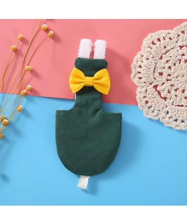 PopetPop 3-Piece Adjustable Mini Diaper Suit for Parrots - Blackish & Dark Green Includes Diaper Insert & Bird Accessories - Buy Online on GoSupps.com
