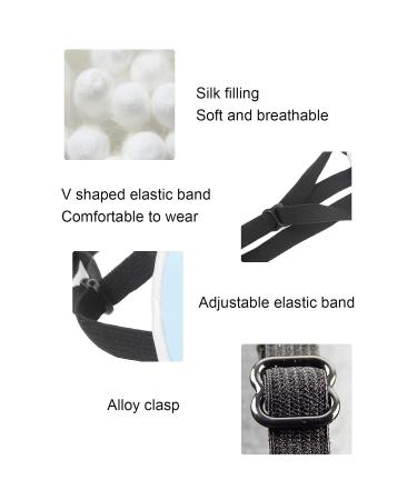 Buy Adjustable Amblyopia Eye Flap - Silk Cotton Elastic Eye Pad for Adults (Blue) | Comfortable Eye Valve for Left or Right Eye - Buy Online on GoSupps.com