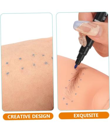 NOLITOY 10pcs Eyebrow Marker Pen Cosmetic Liner Beauty Marker Lip Mapping Pen Plastic Water Proof Use a Pen 13.9x1.8cm Blue - Buy Online on GoSupps.com