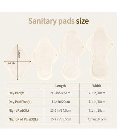 ECO Printed Organic Reusable Cotton Menstrual Pads - 3 Pack (Zoo Day Pad Plus) - Buy Online on GoSupps.com
