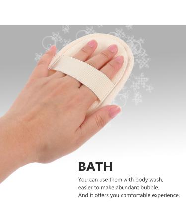 5 Pack Exfoliating Shower Loofah Sponge Pads | Body & Face Scrubber for Men & Women | Spa Quality Bath Brush - Buy Online on GoSupps.com