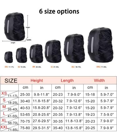 HYCOPROT Waterproof Backpack Rain Cover Yellow | 10-85L | Hi-Visibility | Reflective Strip | Anti-dust | Hiking Camping Traveling | L(41-55L) - Buy Online on GoSupps.com