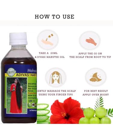 Adivasi Herbal Hair Oil | Pure Ayurvedic Herbs for Stronger Hair - International Shipping Available - Buy Online on GoSupps.com