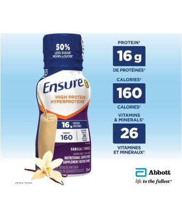 Ensure Regular Nutritional Supplement Shake Value Pack & High Protein 16 g Nutritional Supplement Protein Shakes Ready To Drink Vanilla 6 x 235-mL Bottles Shake + Protein 16 g - Buy Online on GoSupps.com